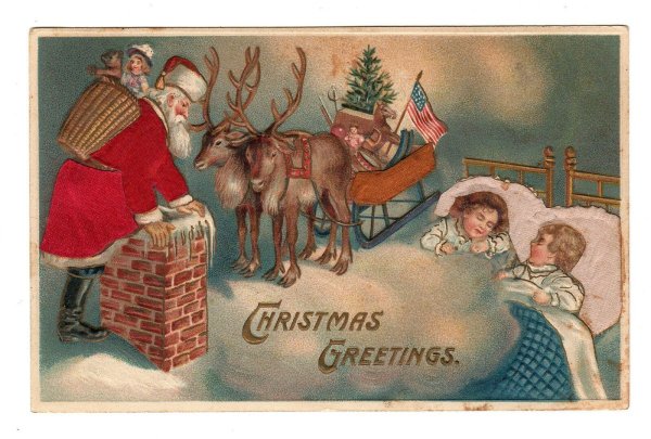 Первая Рождественская открытка