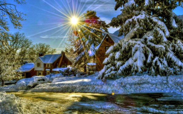 Красивые зимние открытки