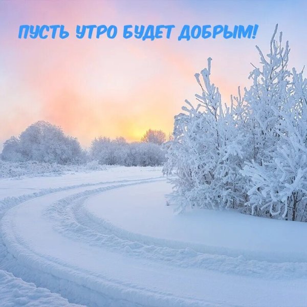 Доброе утро хорошего дня зима