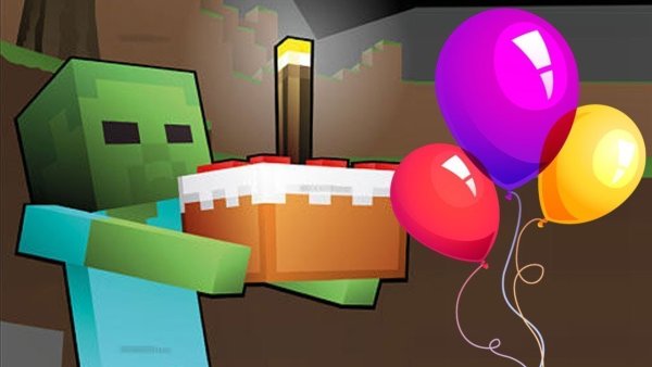 Майнкрафт с днем рождения