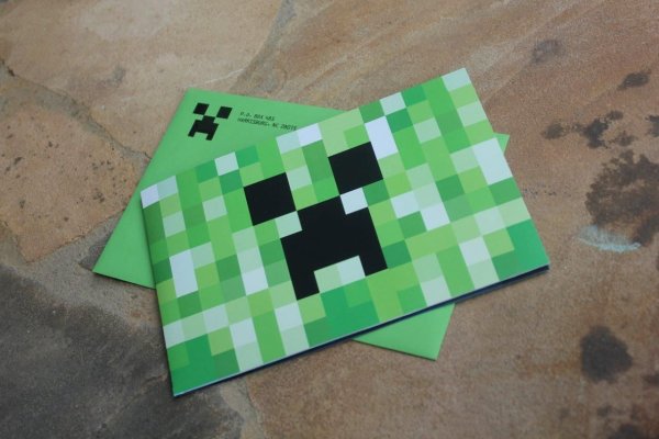 Конверт с МАЙНКРАФТОМ