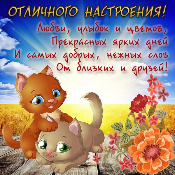 Позитивные открытки для поднятия настроения