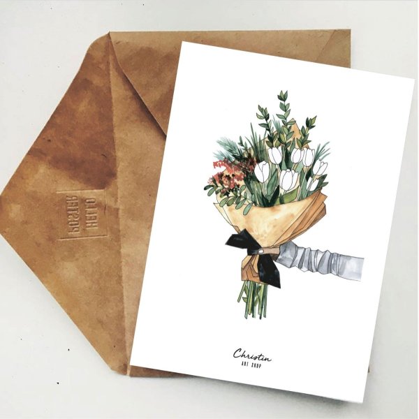 Открытки односторонние современные