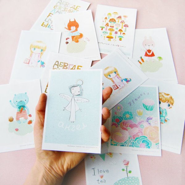 Размеры открыток односторонних