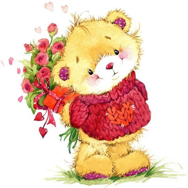 Открытки с мишками