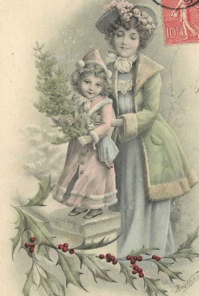 Винтажная открытка