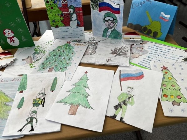 Аппликация к новому году солдату