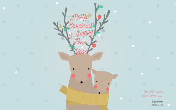 Открытка с новым годом Минимализм