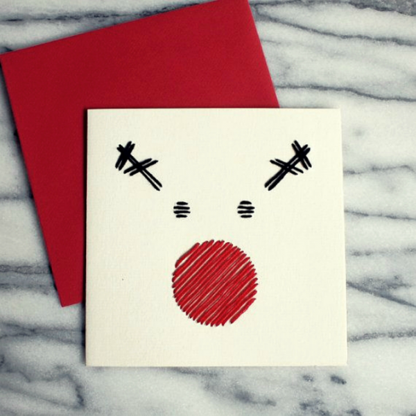 Минималистические новогодние открытки