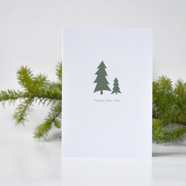 Новогодние открытки Минимализм