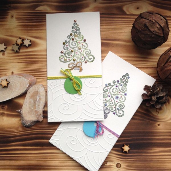 Новогодний конверт для денег