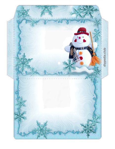 Новогодний конверт для денег