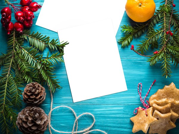 Новогодний мокап