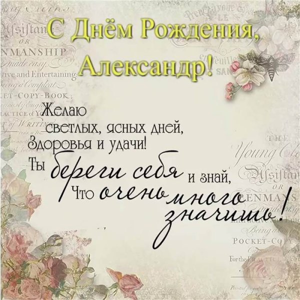 С днём рождения Алеесандра