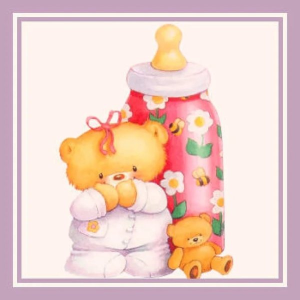 Открытка 1 месяц девочке