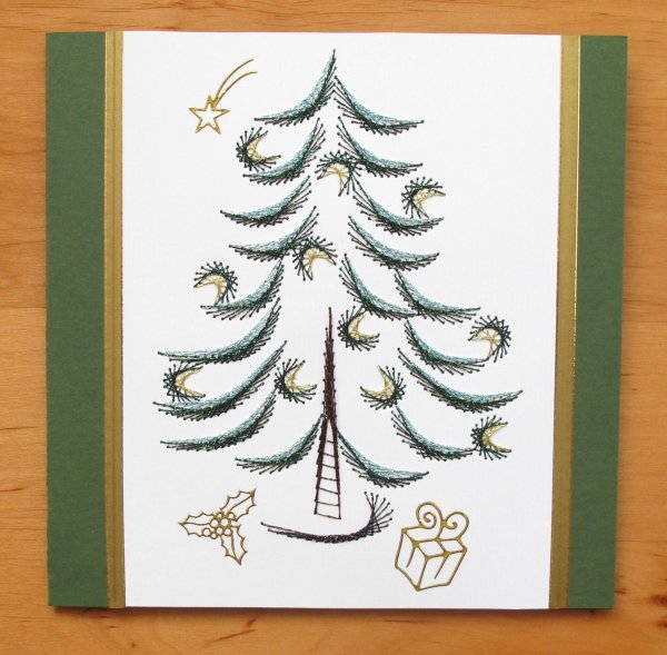 Стринг арт елка