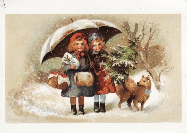 Винтажные новогодние открытки