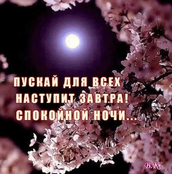 Спокойной ночи до завтра