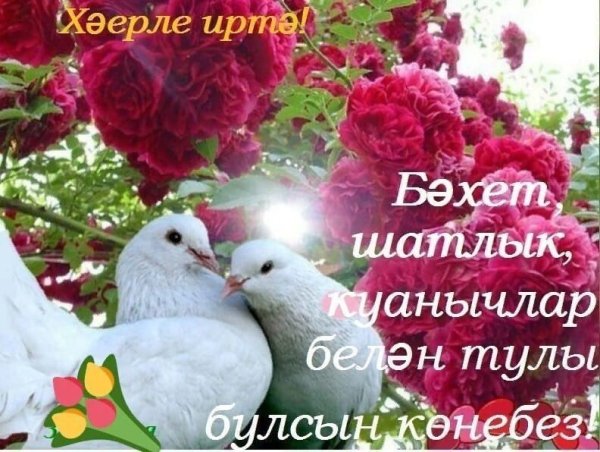 Открытки Хәерле иртә на татарском