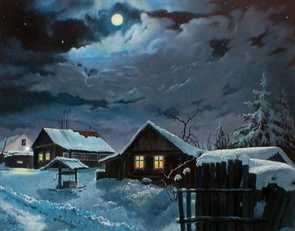 Художник Пасичник Владимир картины зима