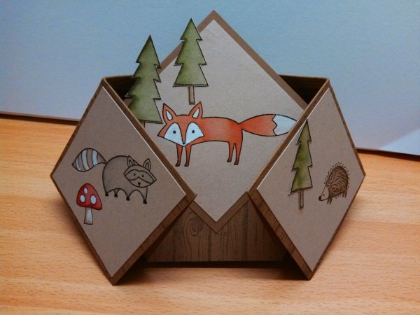 Открытка раскладушка Скрапбукинг