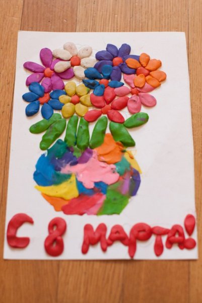 Открытки из пластилина своими руками