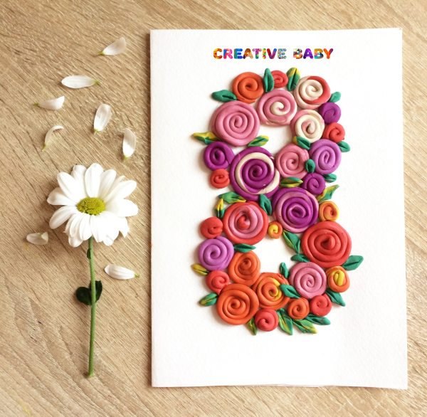 Пластилинография подарок маме