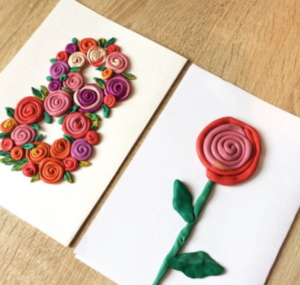 Открытки из пластилина своими руками