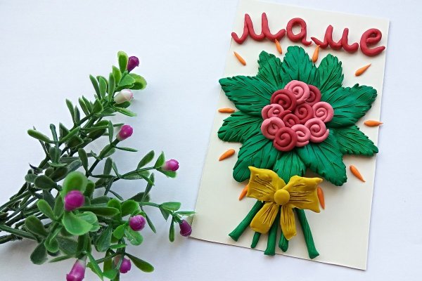 Поделки из пластилина для мамы