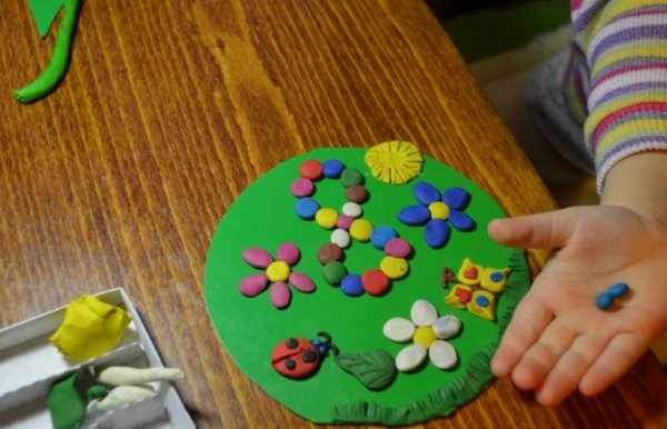 Лепка подарок маме