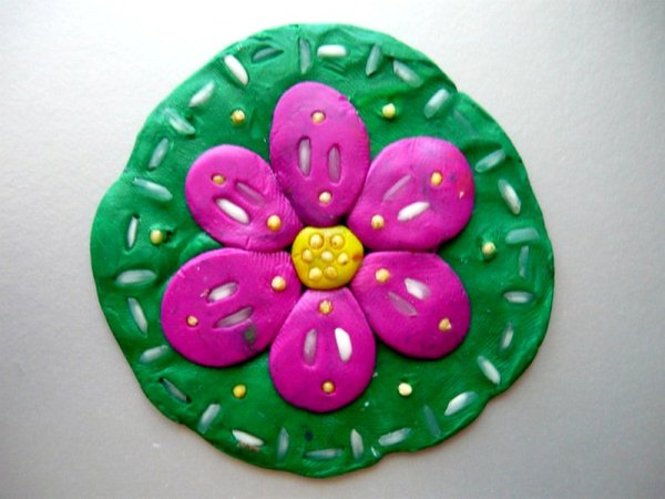 Лепка цветы для дошкольников