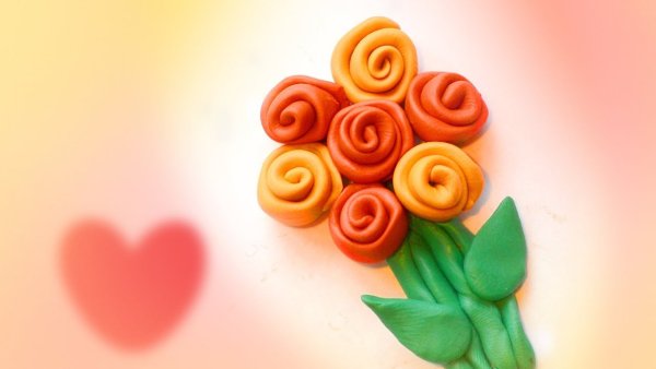 Лепка цветы