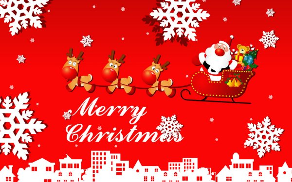 Рождественская открытка Merry Christmas