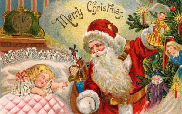 Американская Рождественская открытка