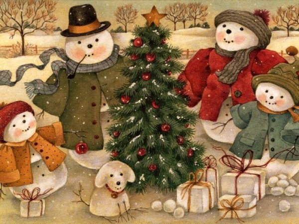 Семейный новый год иллюстрации