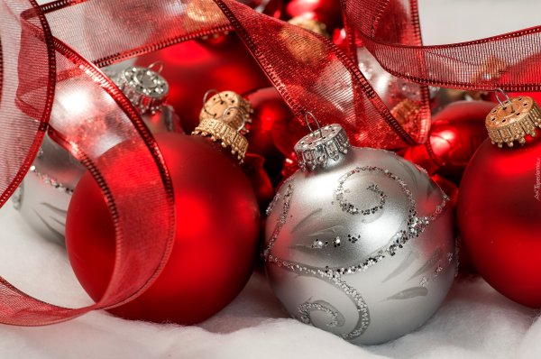 Новый год елочные шары