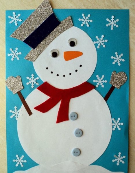 Аппликация натновый год