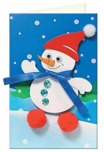Новогодняя открытка своими руками