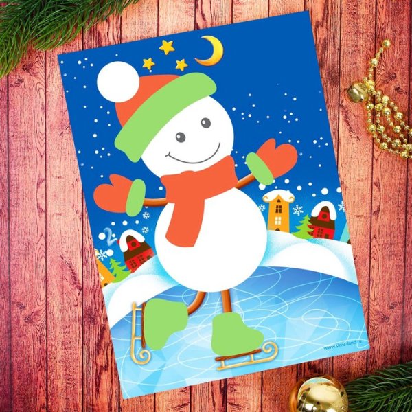 Новогодние аппликации для детей