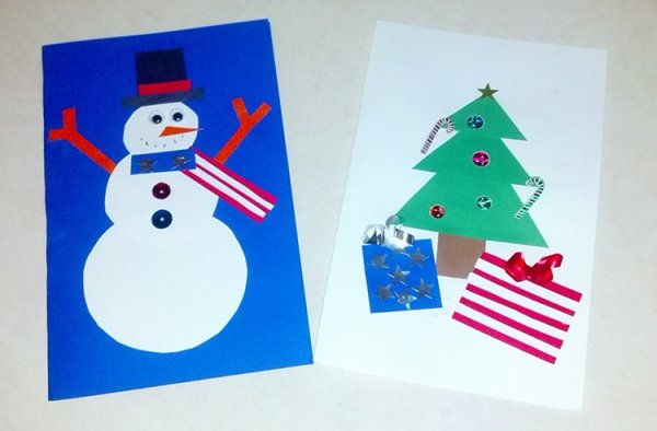 Новогодние аппликации для детей