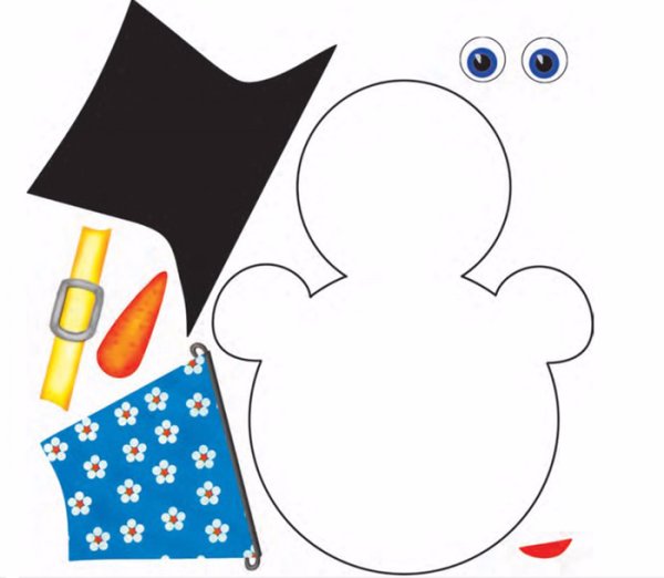 Аппликация новый год шаблоны