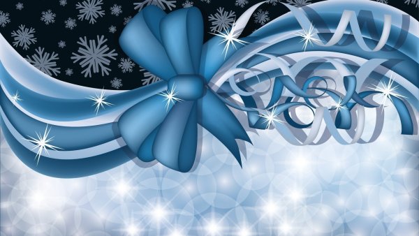 Снежинки цветные