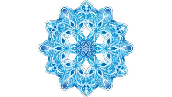 Зимний фон со снежинками