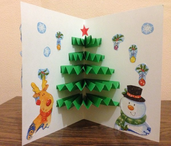 Елочка из бумаги