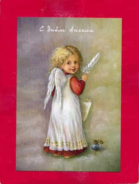 Открытка с ангелочком