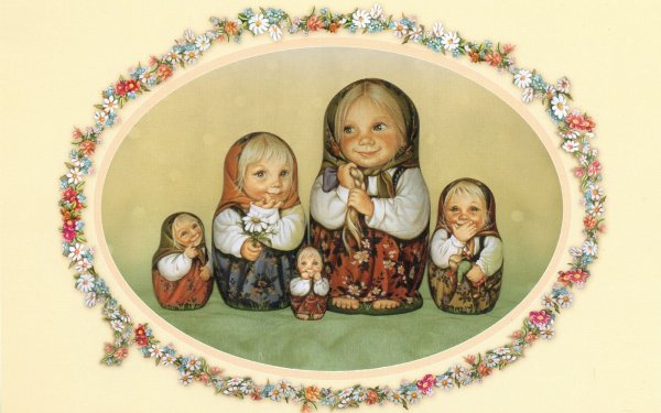 Художник Людмила Романова матрешки