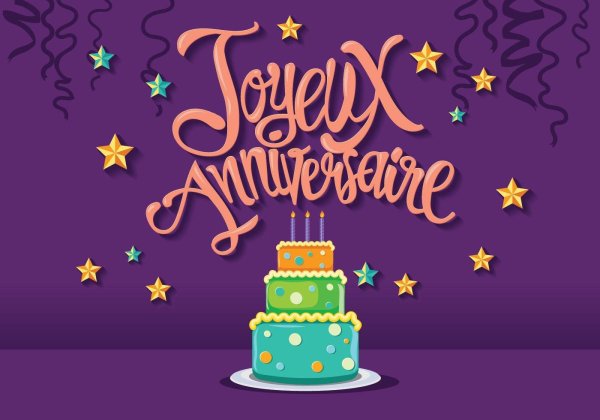 Поздравление с днем рождения на французском