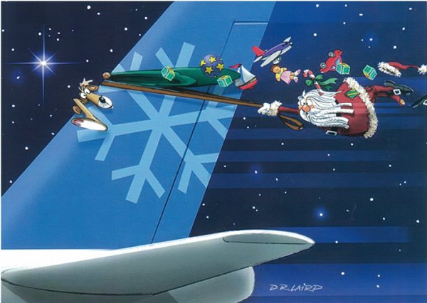 С Рождеством самолет