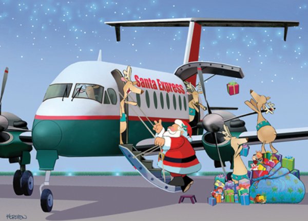 Новогодний самолет