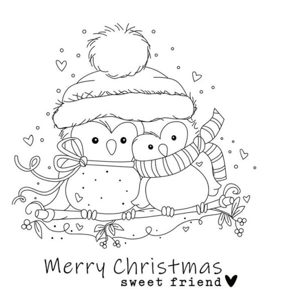 Merry Christmas раскраска